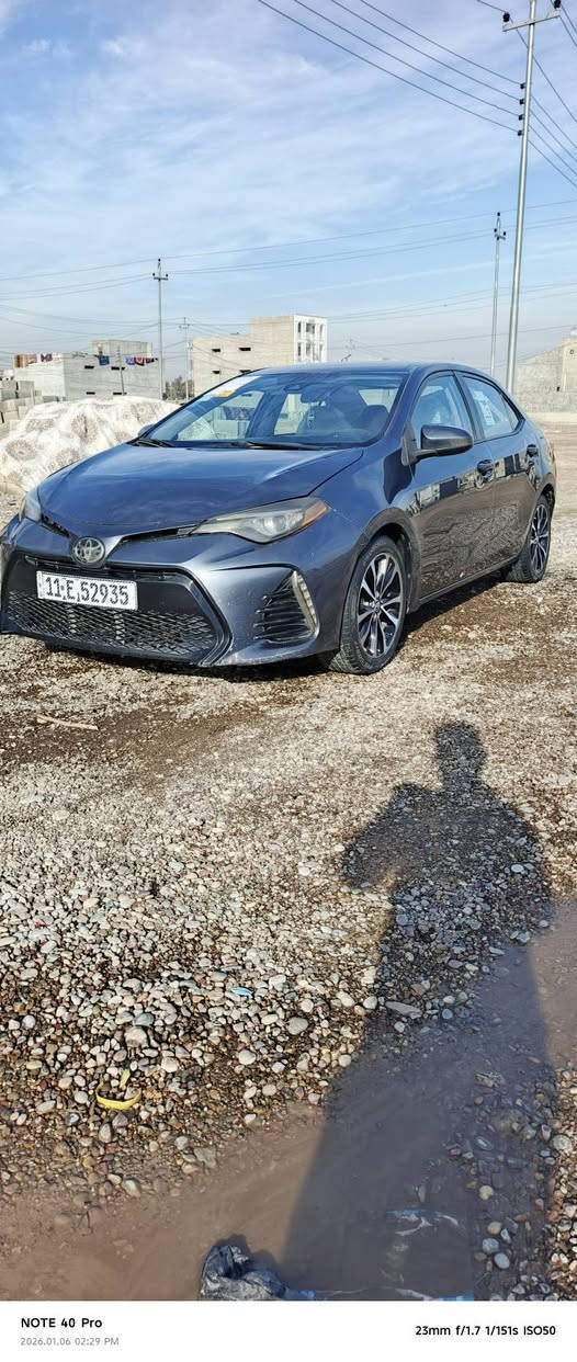 سلام عليكم. للبيع كورلا موديل 2017 مواصفات LE  رقم بغداد دولي سنويه لل 2030 هزه نهايه 2026
سياره جاهزه على 24 حبايه متصرف عليها الف 
تخم تاير اصلي ياباني ويل كروم كشانه جلد
رادار حجر بيئه شرط بلادي وضع شركه
 تبريد تدفئه السياره ماشيه 81 الف مايل 
محرك كير شرط مكفولات حادث صطحي جاملغ وبنيد مبدلات بلادي وكاله  شرط بدون دواخل صور
الحادث مرفقه بلمنشور سعر 132 وبيها مجال بسيط  
مكاني تكريت 
***********
***********
