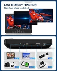 شاشة ظهر السيارة • تشغيل بفلش • مع ملحقاتها