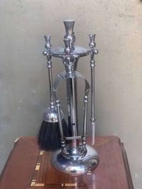 عدة منقل قديمة صناعة إنكليزي طلاء فضة قطعة فاخرة قياس 40 سم 0771439609...