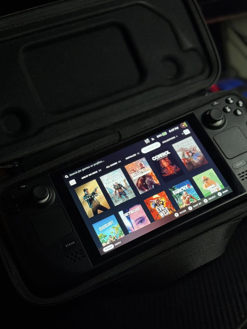 Steam deck LCD 🔥
كامل ملحقاته طبعا استعمال جدا قليل نضافته 100% وبطاريته 97%
كذلك ضفنالة حسابنة الستيم الاوفلاين وحملنة بي اقوى وارغب الالعاب المتنوعة الاكثر طلبا والحديثة مثل رزدنت ايفل ريكوايم وكرمسون دزرت وجيمس بوند وبراغماتا و GTA وغيرهن هواي العاب

ذاكرة الجهاز 64GB ويجي وياه ذاكرة اضافية حجم 512GB

السعر : 525 الف ❤️

*توصيل متوفر لكل المحافظات العراقية ❤️


**إذا كنت صاحب هذا الإعلان وتريد حذفه لأي سبب، رجاءا أرسل رسالة إلى الدعم الفني**