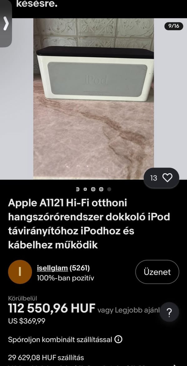 من رخصة الادمن قطعه نادره جهاز مخصص للأذن الموسيقيه Apple ipod Hi-Fi تربط داك عليه يشغل FLAC يعني دقة صوت فائقة بحثوا عنه مهندسين الصنع نفسهم رواد شركة Klipsch بي مدخل Aux هجين ياخذ Aux و Optical متطور قوة الصوت 150 واط 108 ديسيبل اليعرفون بالديسيبل يعرفون هذا الرقم زلزال وبنفس الوقت اعلى درجات نقاء الصوت الازرار كله لمس سعر الجهاز بالمواقع 400 الى 900 دولار .. السعر 150 يوجد توصيل


**إذا كنت صاحب هذا الإعلان وتريد حذفه لأي سبب، رجاءا أرسل رسالة إلى الدعم الفني**