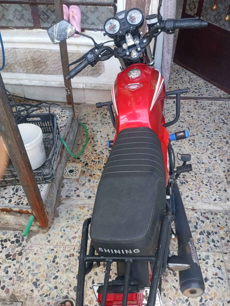سلام عليكم درجة شاينك  موديل 25 زيرو ماشه 1800   كافاله عام مرقم بغداد 11 سعره 1950 بي مجال ***********
