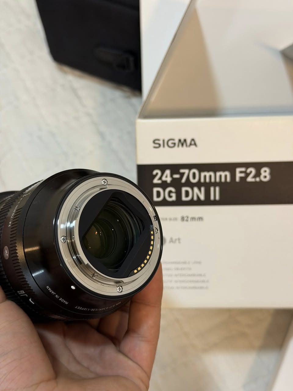 Sigma 24-70mm F2.8 DG DN II Art for SONY
للبيع‼️ 

عدسة 24-70 للسوني سيكما فتحة 2.8 الاصدار الثاني 

نضافتها 99‎%‎
موضحة بالصور كدامكم
عارضها للبيع 
السعر 1،125 
علما انَ سعر الجديد حالياً
 1370


**إذا كنت صاحب هذا الإعلان وتريد حذفه لأي سبب، رجاءا أرسل رسالة إلى الدعم الفني**