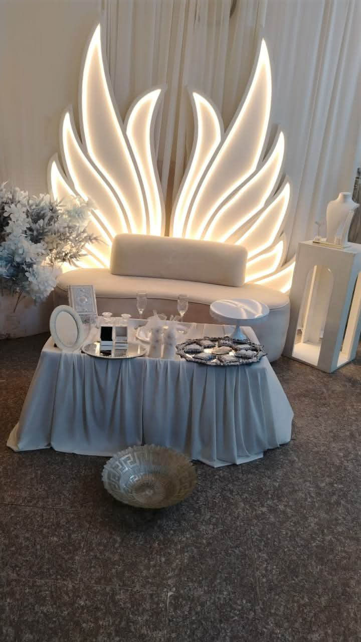 تجهيزات النوارس للاعراس والمناسبات اجعل مناسبتك اكثر تميزا ،حيث نوفر اجود الخدمات ونجهز لك مختلف المناسبات  من .

إيجار مستلزمات الأفراح 

تنسيق كوشات العرائس وجميع المناسبات 

لاتصال ع الرقم ***********
