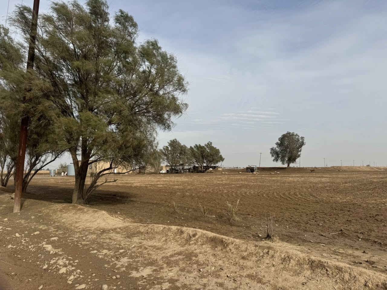 السلام عليكم ارض للبيع طابو زراعي 30 دونم 8 طابو زراعي و23 زراعي شرط التحويل بيها بير وخط كهرباء وبير وغرف وحوض سمك الأرض فارغه مكان قريب على عرب الخزيفي العلم صلاح الدين الشراي يتصل ***********
