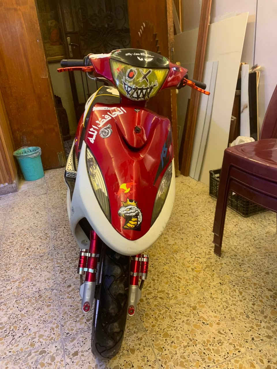 سلام عليكم ماكس عدله للبيع موديل 2006
عليه دزويد خارجي مكينه بلاديه 49mm نكره سلف بكل وقت

1- يدات بريك ساو كرزي🍒
 2-يدات بانزين ام تجوه
3 ويل ميشف ابيض اصلي ثقيل
4-صالصنه ستيل ام قرش🦈🦈
5-قلغ فلاوين اصفر 💛
6-شوته اربع ولف 🚀
7-كشن دوشمه اربع ولف سفنج عالي طيب🚀
8-كلجات رياضي احمر كرزي 🍒🍒
9-صدر رياضي الاصلي ثقيل  كرزي🍒
10- سوبر تفسيخ رياضي نار وشرار فصله🔥🔥

رايده 600 وبيه مجال مكاني بغداد دوره لل استفسار رقمي واتساب *********** دراجه موضحه الك بل تصوير نضيفه وعلى ايدي مال جناي دهن جديد امزويل لا نضوح ولا تبخير مكفوله
