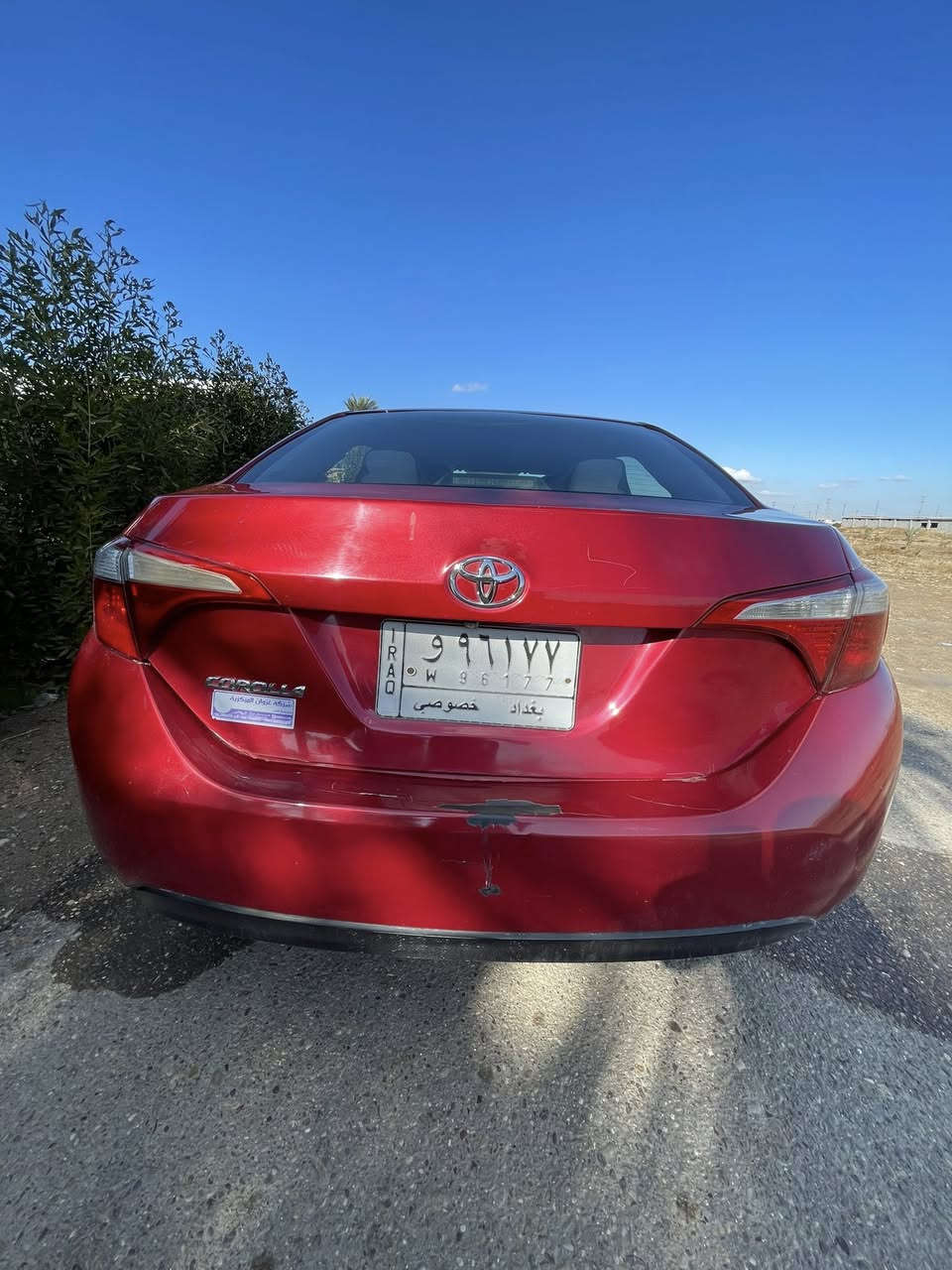 السلام عليكم
كورلاه موديل 2014 امريكي
ليبل واحد السياره مال جناي 
رقم بغداد تحويل الثاني اليوم 
نص فووول ماشيه130حقيقي 
مكينه كير تبريد تخم تاير صدر 
حداديه كل جاهز الف ما ذب عليه
بيه صبغ قطعتين فقط الباقي كفاله 
السعر122وبيه مجال حك الجيه 
مكان بغداد اي ستفسار اكثر اتصل
***********
*********** متوفر وتساب
