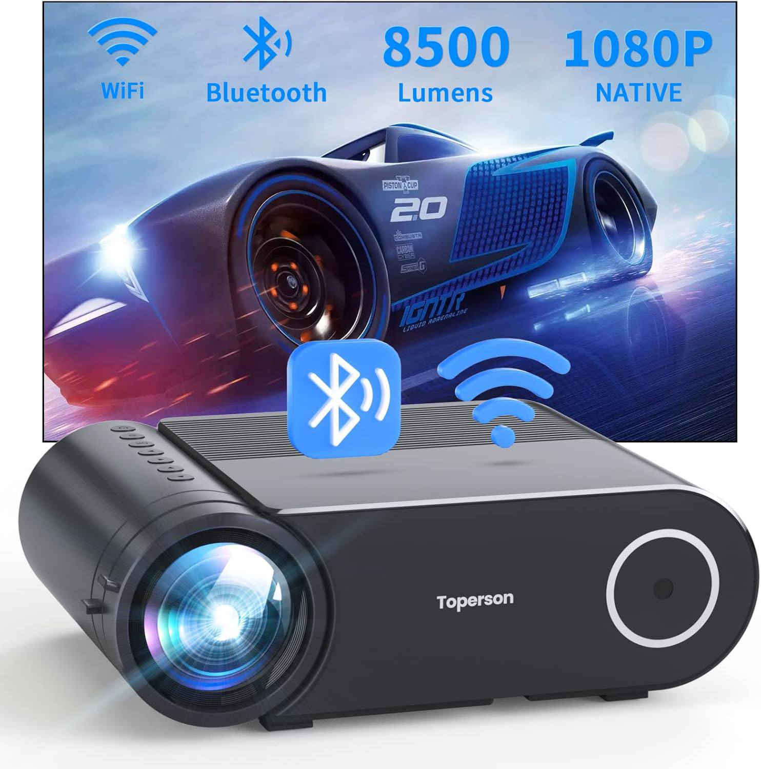 جهاز عرض من نوع Toperson LED Projector. 
أبرز المواصفات والمميزات: 
الدقة: دقة أصلية 1920x1080 بكسل (Full HD).
السطوع: 8500 لومن.
الاتصال: يدعم واي فاي مزدوج النطاق (5G/2.4G) وبلوتوث 5.1.
المنافذ: يحتوي على واجهات HDMI، USB، صوت، AV، و VGA.
السعر 75,000 مع التوصيل


**إذا كنت صاحب هذا الإعلان وتريد حذفه لأي سبب، رجاءا أرسل رسالة إلى الدعم الفني**