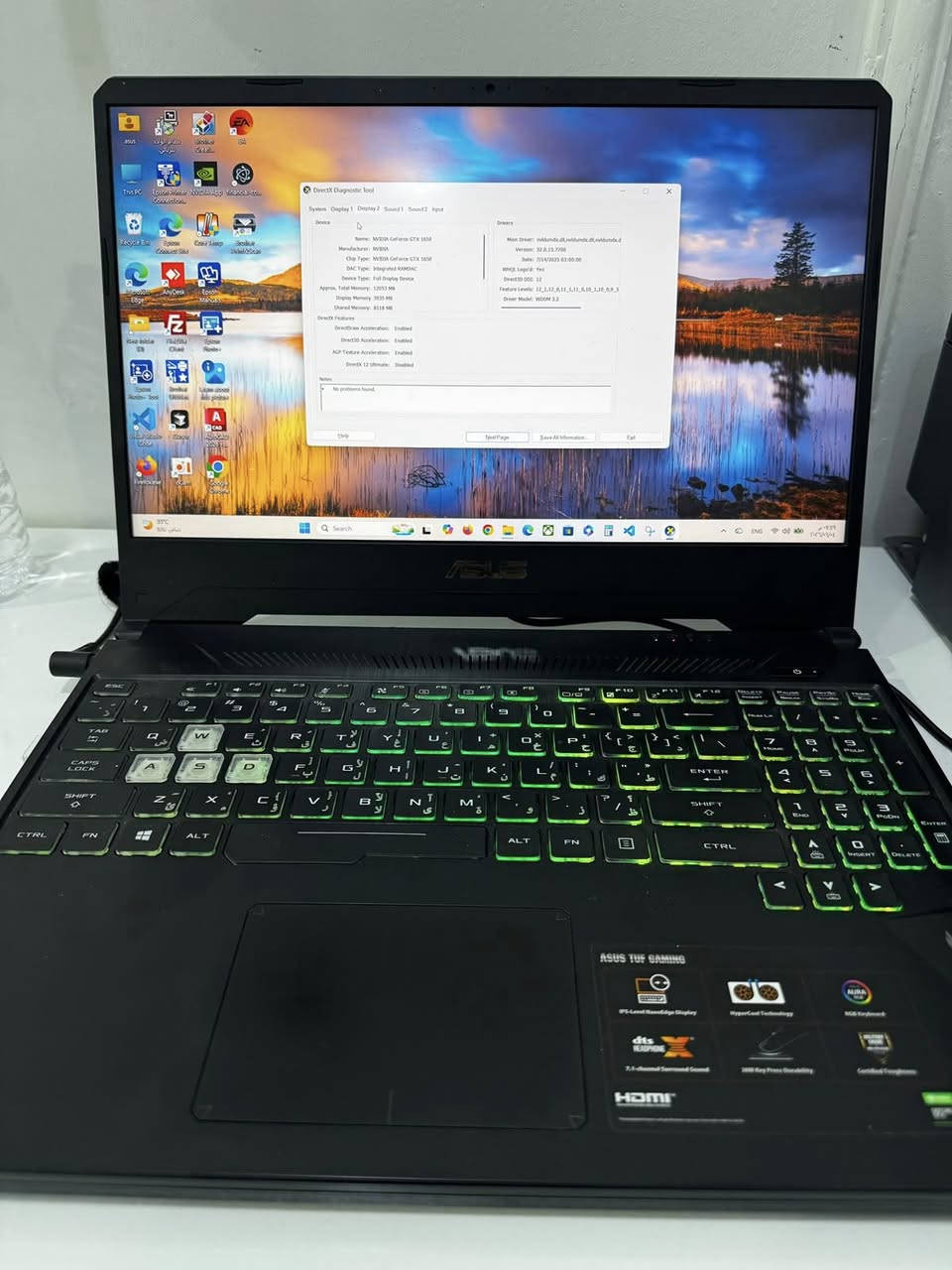 السلام عليكم للبيع لابتوب Asus Tuf Gaming
Core i5 9300H
Ram 16 GB
Hard 512 
Gtx 1650 4GB 
فقط بطاريته ضعيفه 
سعره 650 الف  
مكاني بغداد الغزالية


**إذا كنت صاحب هذا الإعلان وتريد حذفه لأي سبب، رجاءا أرسل رسالة إلى الدعم الفني**