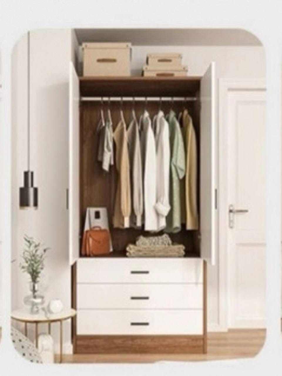 كنتور 2 باب خشب MDF سمك 13 ملم.

 📐 القياسات :
العمق 45 سم * العرض 80 سم * الارتفاع 180 سم

🏷️ السعر 185 الف

توصيل في بغداد / 10
توصيل باقي المحافظات / 15
للتواصل *********** متوفر واتساب
