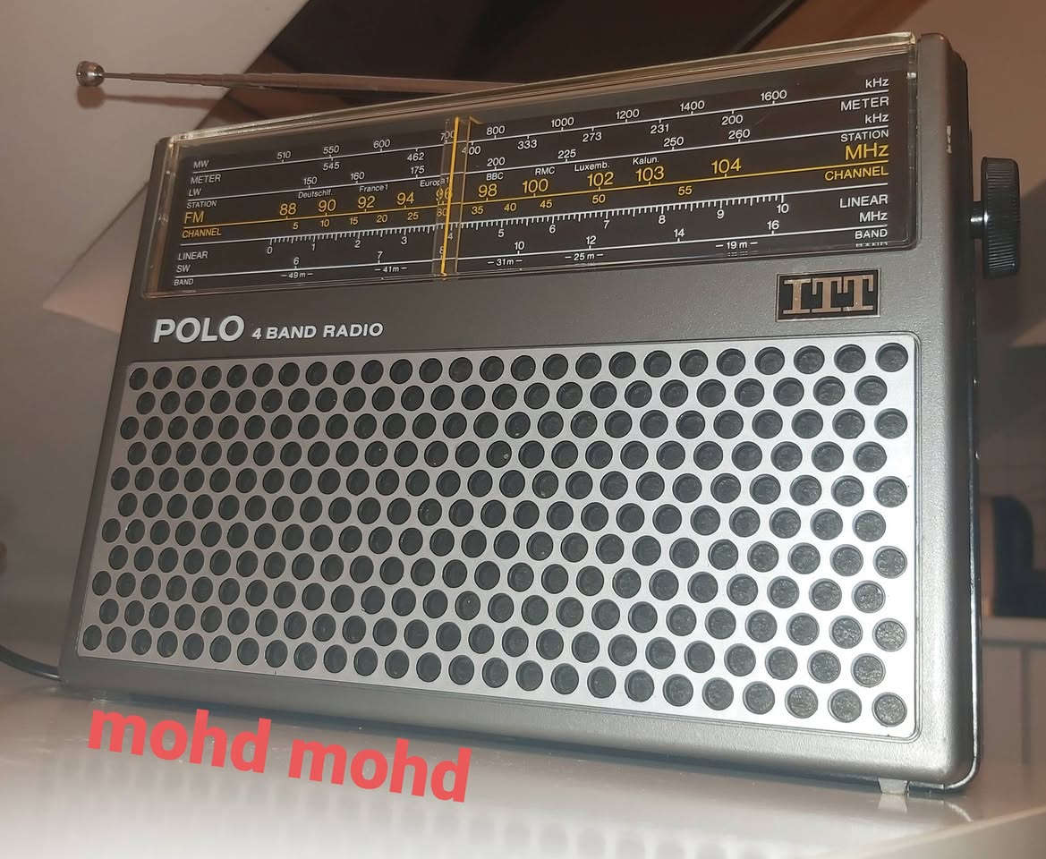 RADIO ITT POLO 109A
انتاج بريطانيا 1978
شغال كهرباء مباشر وبطارية حجم كبير عدد 6
موجات عدد 4 MW FM SW LW
نظافة 95%
السعر 100 الف .
#الجميع


**إذا كنت صاحب هذا الإعلان وتريد حذفه لأي سبب، رجاءا أرسل رسالة إلى الدعم الفني**