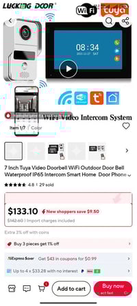 سيستم كاميرا • فتح باب • جرس