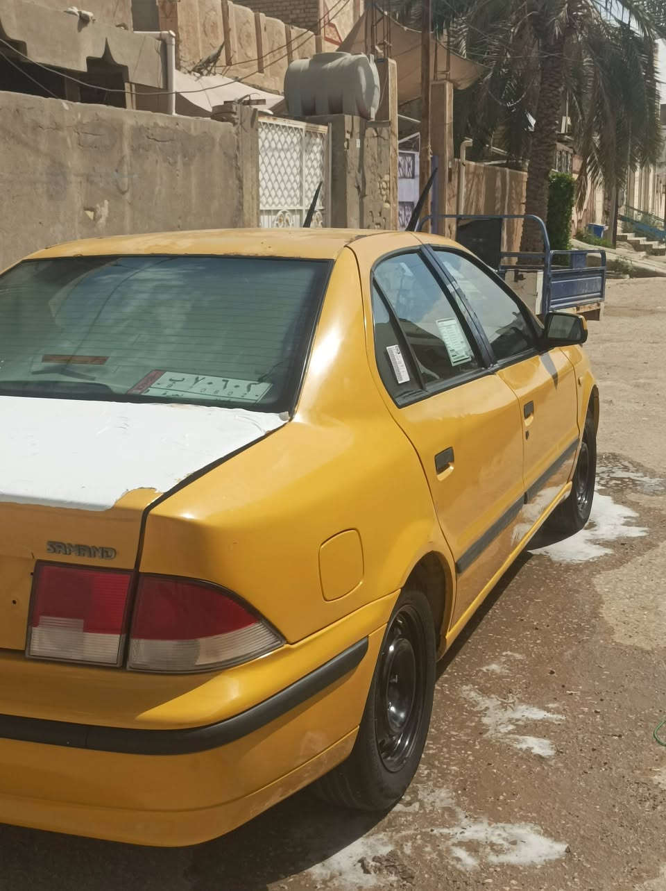 السلام عليكم 
سمند للبيع موديل 2012 رقم بغداد سياره خير من لله كير ومكينه شرط تبريد شغال دواخل حلوه نضيفه ضربتها فقط جاملغ خلفي 
مكان سياره سماوه سعر خاص ***********
