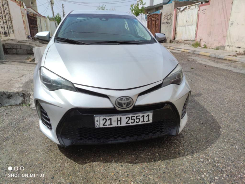 توێتا کرۆلا ٢٠١٧ SE سپۆرت 
دوو پارچەی بۆیاغە 
کوشن جڵد بلاد 
سوکان ڤۆلێۆم 
تەعدیل سورعە 
گێر و مەکینەی بەشەرت
سەیارەکە ماڵی دۆستە و ١٨٥کم ڕۆیشتوە 

*********** كركوك, العراق
