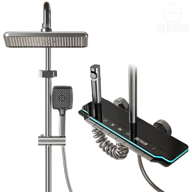 دوش حمام ذكي باللون الأسود غير اللامع، وتتميز بتصميم بيانو حديث مع شاشة رقمية لعرض درجة الحرارة وإضاءة LED مدمجة. 
سعر 35


**إذا كنت صاحب هذا الإعلان وتريد حذفه لأي سبب، رجاءا أرسل رسالة إلى الدعم الفني**