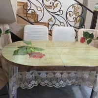 طاولة طعام • ٦ كراسي • بلا عيب