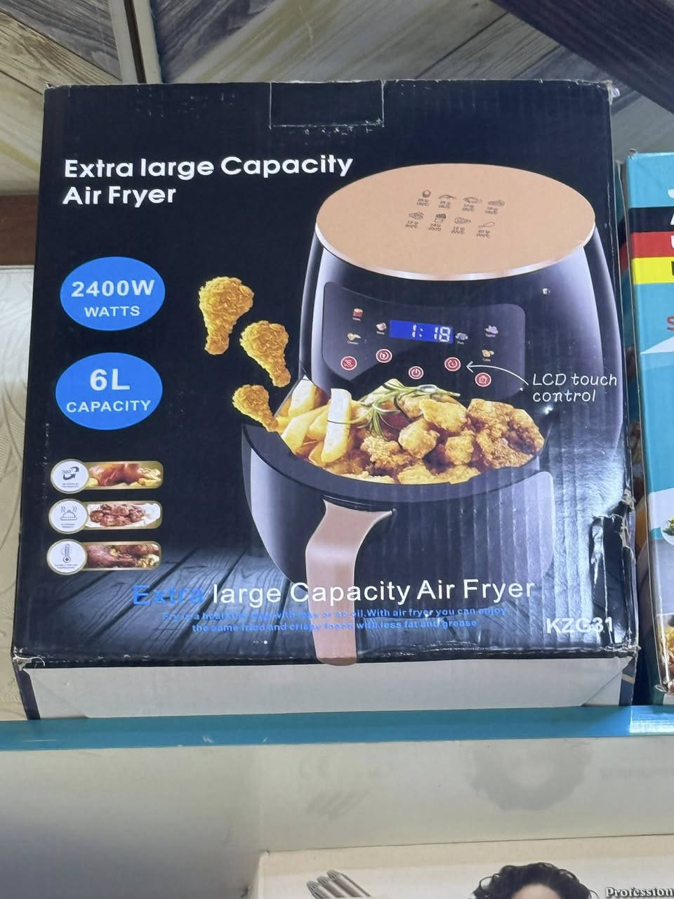 هذه قلاية هوائية (Air Fryer) ذات سعة كبيرة. تعمل القلاية الهوائية عن طريق تدوير الهواء الساخن بسرعة لطهي الطعام وقرمشته باستخدام القليل من الزيت أو بدونه. 
السعة: 6 لتر
القوة الكهربائية: 2400 واط
التحكم: شاشة لمس LCD
الميزة: تقنية ألمانية موثوقة ومضمونة
السعر فقط ٣٢

_________________
✴️يتوفر توصيل لكافة محافظات العراق 🚙🚙
___________________ 
#العنــــوان... 

#بابل المدحتية.  خلف مجمع الوارث الطبي 
مقابل  كورمتك ابو أمونه 
قرب عيادة دكتورة هدى 
متابعة البيج فضلا وليس امرا 
https://www.facebook.com/share/16oRvZxHUu/


**إذا كنت صاحب هذا الإعلان وتريد حذفه لأي سبب، رجاءا أرسل رسالة إلى الدعم الفني**