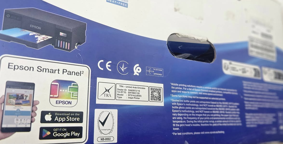 تتوفر لدينا طابعة Epson EcoTank L8050، الخيار الأمثل للمصورين، أصحاب الاستوديوهات
تنوية الطابعة جديده مامستخدمه ابد
مميزات الجهاز:

✅ نظام 6 ألوان: للحصول على دقة ألوان فائقة وواقعية مذهلة في الصور.

✅ طباعة اقتصادية: نظام خزانات الحبر (EcoTank) لتقليل تكاليف الطباعة بشكل كبير.

✅ اتصال Wi-Fi: طباعة لاسلكية سهلة من الموبايل عبر تطبيق Epson Smart Panel.

✅ تقنية Heat-Free: حماية للرأس وديمومة أطول للجهاز.

✅ متعددة المهام: تدعم الطباعة على الأقراص (CD/DVD) وأوراق التصوير الفوتوغرافي بمقاس A4.

للطلب أو الاستفسار، يرجى مراسلتنا على الخاص .


**إذا كنت صاحب هذا الإعلان وتريد حذفه لأي سبب، رجاءا أرسل رسالة إلى الدعم الفني**