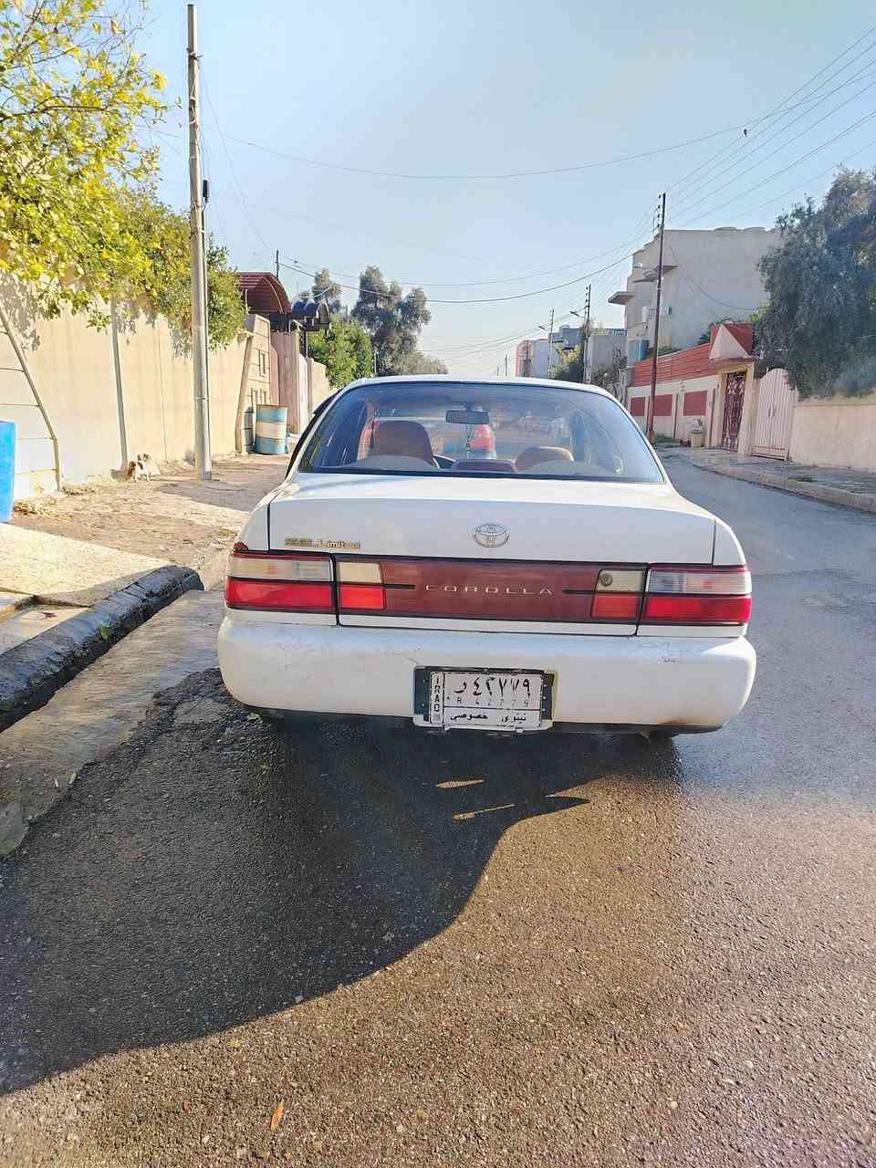 كورلا موديل 1995 محور تحويل إماراتي سياره جاهزه 
كير ومحرك بشرط ووايرمني كله شغاله سياره مل بيت نضافه 90%
بدون صبغ فقط اماكن معدله علبارد قفط 
تبريد ثلج ❄☃️
تدفئه 
جامات كهرب 
قفل مركزي 
من تعبر السرعه 60 تقفل توماتيك وضع شركه 
رقم نينوى سنويه الى 2027
العنوان / موصل حي البكر
*********** اتصال وخاص مفتوح
