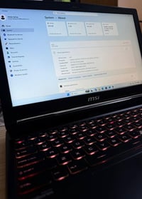 💻 للبيع: لابتوب جيمنج ومونتاج MSI بقوة 32GB رام وهارد 1TB لابتوب MSI ق...