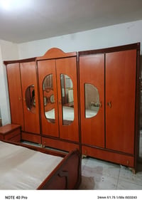 غرفة نوم تفصيل • خزانة ٦ أبواب • عمق ٥٠ سم`,`تخت وكمدينتين`,`مراية مكي...