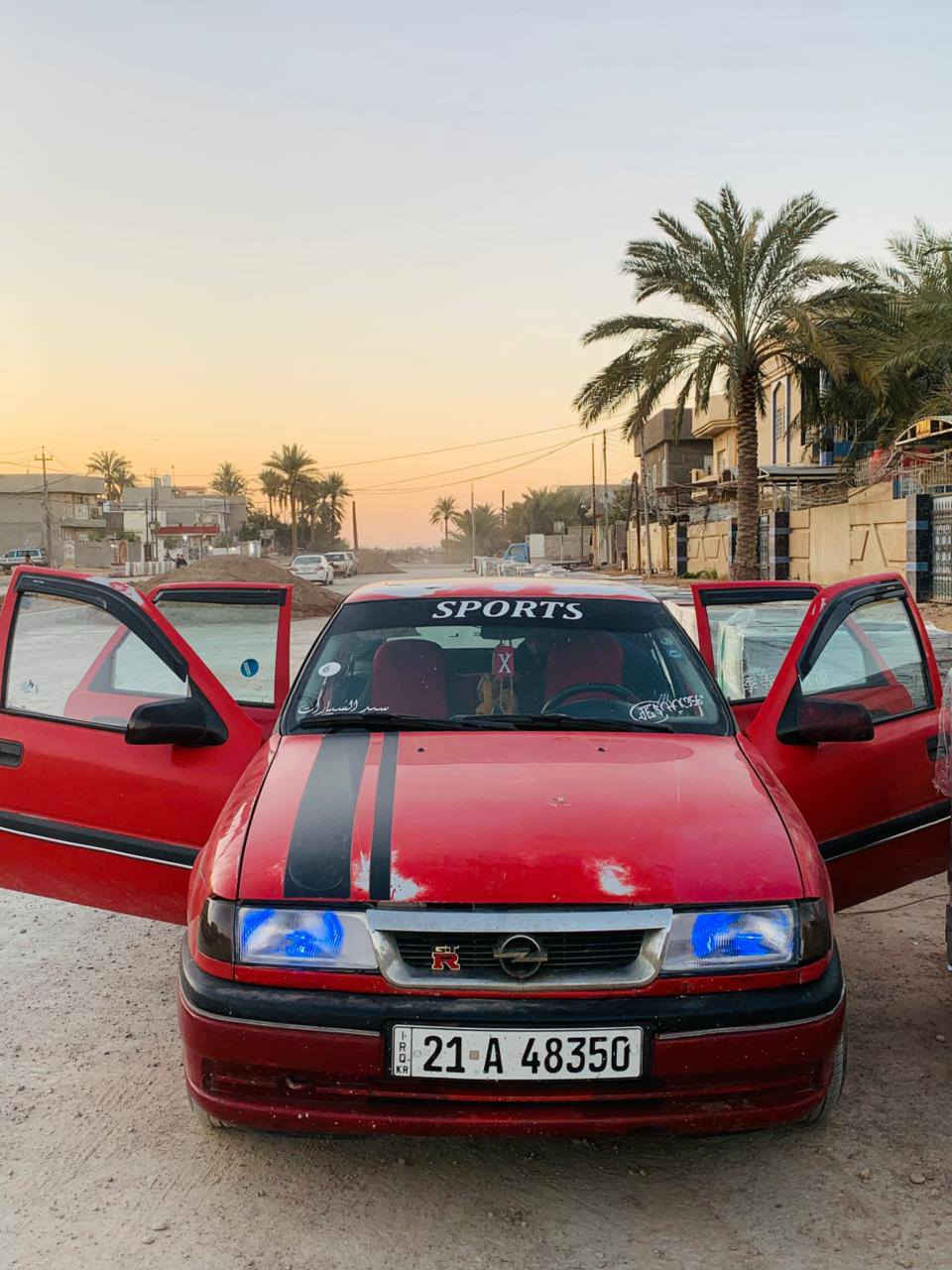 السلام عليكم اوبل فكتره موديل 1993بس محدث1995 سياره فول اوبشن رقم سليمانيه بسمي صدر خلفي امامي تخم تاير جديد  سياره لوك للبيع السعر 45 وبيهه مجال ويرهم ماروس مارسدس دب  مكاني ديالى الخالص للستفسار على رقم ***********
