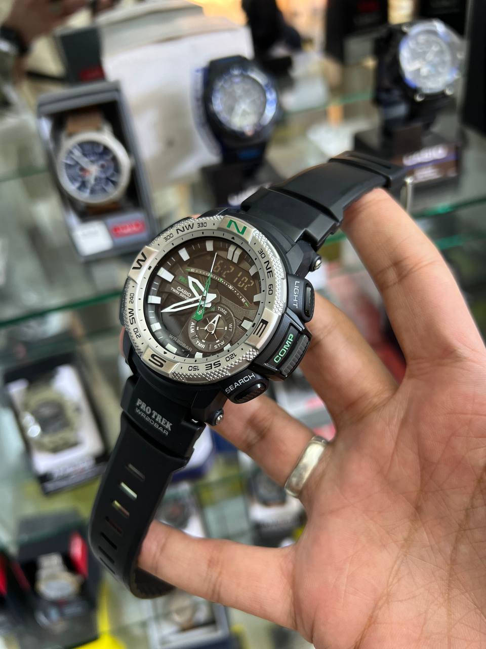 كاسيو بروترك 
جديد / ضمان سنـة 
رقم الموديل PRG-280
قطر السـاعـة 53mm
بوصلة رقمية / درجة حرارة / ستوب ووتش
توقيتات دولية / اضاءة اوتو لايت / تايمـر
-----
العنوان / م الصدر شارع الداخل ق12
للاستفسار *********** واتساب
تليگرام https://t.me/OscarForWatches
#اوسكار #الاصلي_والمضمون_فقط
