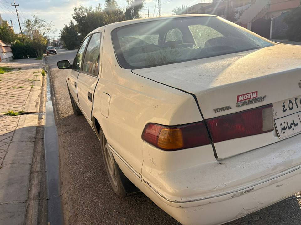 كامري موديل 2001 صبغ مو حزام بس ابيع حزام جاهزه شرط التحويل عليه غرامه 1375000
ينزل من سعره محرك كير مابي عيب تايرات جدد تبريد شغال 
سعره 78$ وبيه مجال قليل*********** كركوك, العراق

