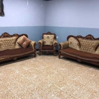 قنفات • خشب زان • ٦ مقاعد