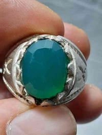 خاتم فضة 925 • عقيق جاد • توصيل لكل المحافظات