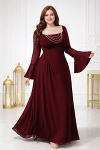 فستان مصري • خامة تول • فري سايز ٥٠-٧٠ كيلو