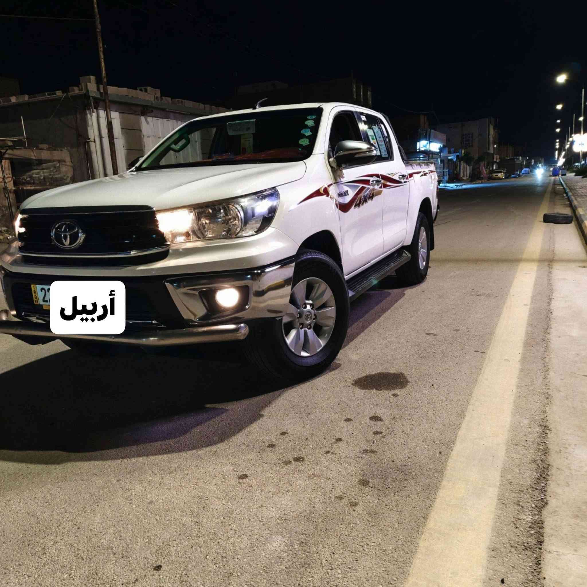 سلام عليكم 
للبيع  أو لمراوس حسب القناعه تويوتا هايلوكس فورويل 
 موديل 2017 مكفوله كفاله عامه من كل شي
ماشيه(100) ألف شرط تخم تاير جديد حداديه جديده
تبريد ثلج ❄ مكينه شرط لافتح ولاتبخير ولا تنقيص
مواصفات السياره : شاشه كبيره كشنات تدفئه تبريد :
مثبت سرعه :داخل ماروني :مانع انزلاق :اقتصاد الوقود:جام (4)أوتو: بقيت المواصفات معروفه رقم (أربيل)الدولي
تريد تحويل تريد وكاله بل يعجبك 
مكان السياره (كوت مركز المدينه) 
رقم صاحب السياره ***********
مكلف بل نشر
