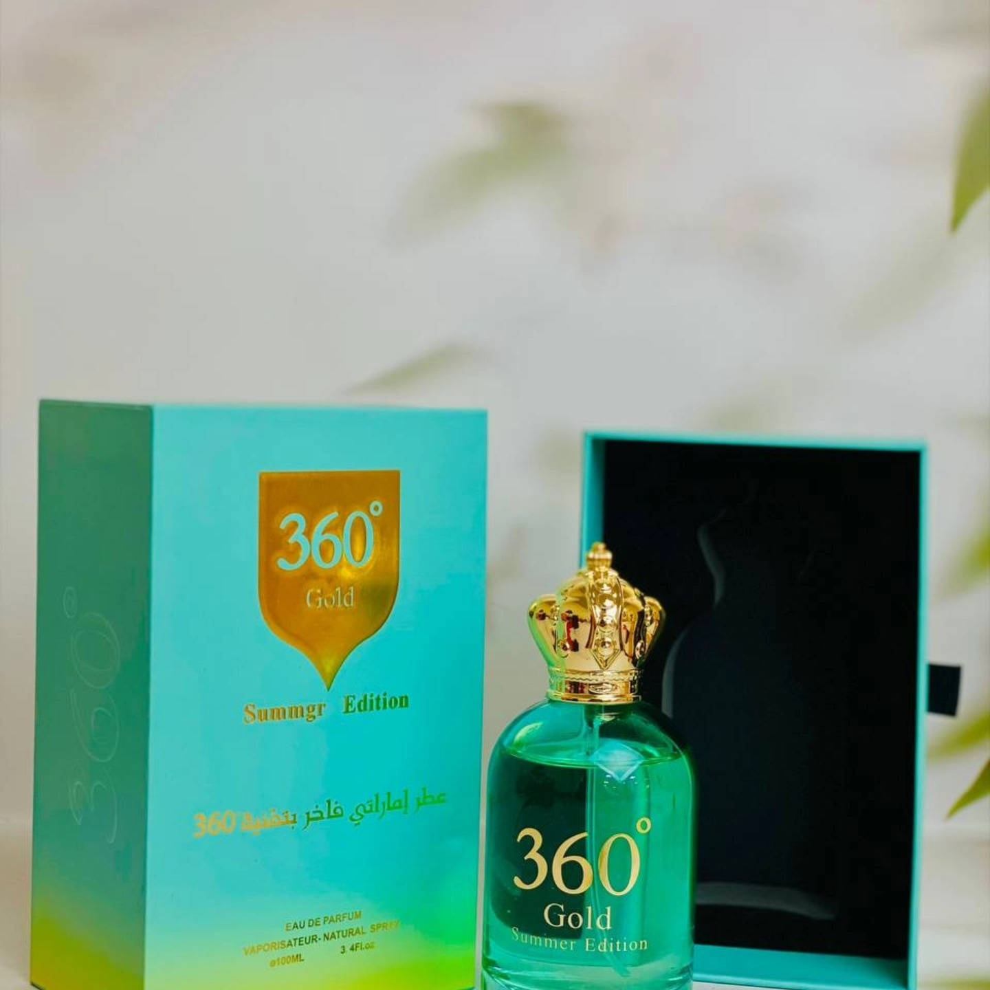 ✨ عطر 360° Gold – Summer Edition ✨
عطر صيفي فاخر بلمسة منعشة يخليك متألق طول اليوم 
الاسود 🖤
عطر شرقي دافئ يناسب كلا الجنسين.
مزيج من الدافانا، البرغموت، الفلفل الوردي، العنبر الأبيض، والفانيليا.
مناسب للمساء والمناسبات.
الازرق 🩵ليمون – برغموت – نفحات حمضية منعشة تعطي إحساس انتعاش وطاقة.
🔹 قلب العطر:
زهور بيضاء – ياسمين – لمسة فواكه خفيفة تعطي أنوثة ونعومة.
🔹 قاعدة العطر (الثبات):
مسك أبيض – عنبر – أخشاب دافئة تعطي ثبات وفوحان حلو
الحجم: 100ml
المنشأ الإمارات 

سعر القطعة 25 الف

#للحجز #والاستفسار #خاص


**إذا كنت صاحب هذا الإعلان وتريد حذفه لأي سبب، رجاءا أرسل رسالة إلى الدعم الفني**