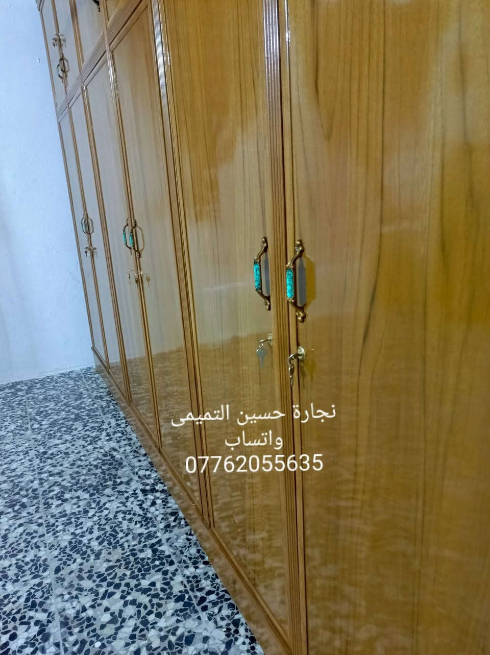 سلام عليكم تم تجهيز كنتور ستة ملحق داخل وخارج صاج الوجه خمسة ملم الداخل 4ملم لف ابواب زان مصري الضهر جرجوبة الفرش بلوك صاج
عنوان بغداد حي اور قرب جامع الفردوس
***********واتساب
