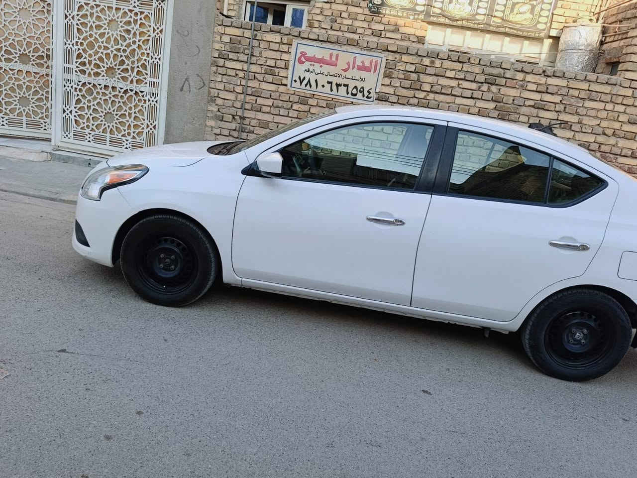 نيسان فيرسا 2018 
رقم بصرة مكانها الناصرية 
السيارة كفالة عامة 
كير مكينة كفالة 
ضربتها دعامية وشويه طعچة بسيطة بالجاملغ 
صور الحادث بالمنشور
للستفسار *********** سوق الشيوخ, ذي قار
