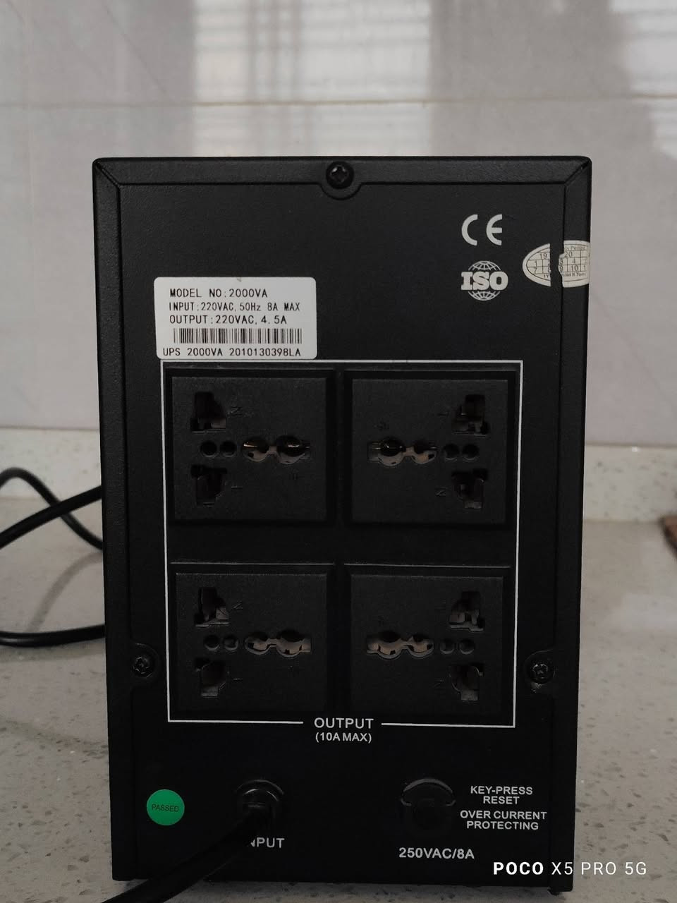 السلام عليكم ورحمة الله وبركاته 
UPS Lazer 2000اوفلاين
بطاريات جديدات ينطيك فوك النص ساعه السعر 85 وبي مجال
مكاني بالنجف ***********
