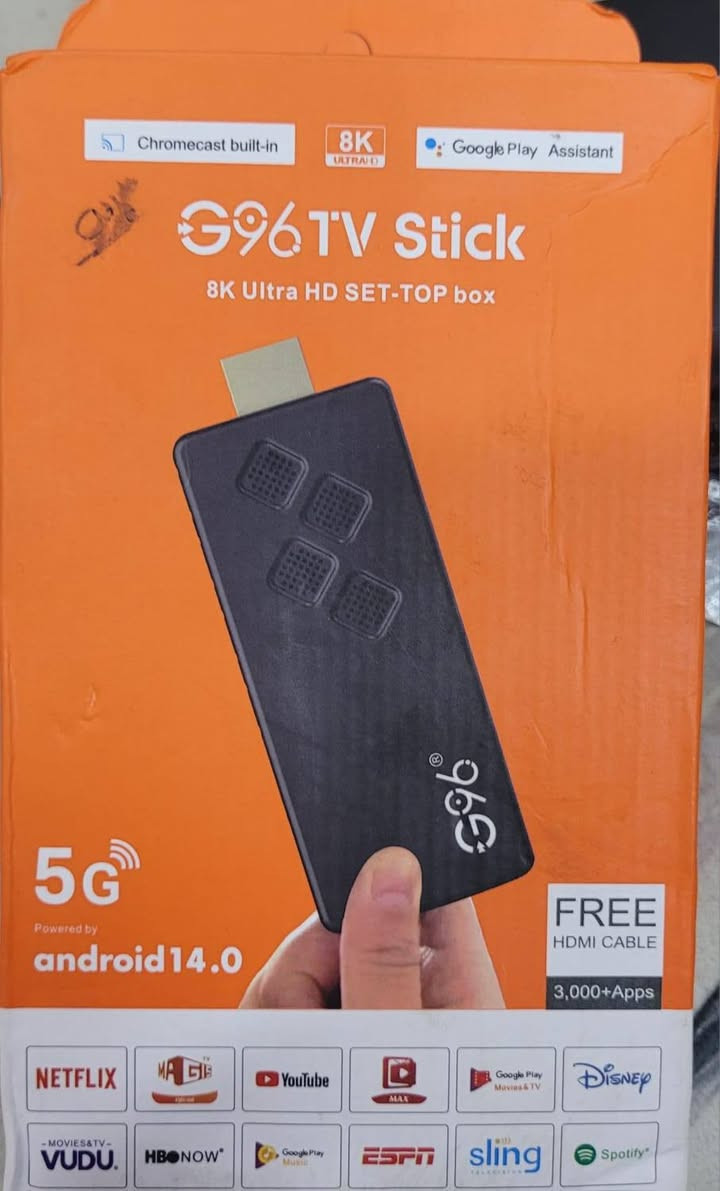 تيفي بوكس G96 TV STICK
مفعل برنامجين 
اكستريم أكثر من 6 اشهر يفتح قنوات الرياضه وافلام ومسلسلات.
تطبيق ليو تيفي 
وبرامج أخرى مجانية بالإضافة إلى سينمانا ويوتيوب 
السعر مع التوصيل بسعر الاشتراك الواحد 
25 الف فقط 
شرط تفحص وتأخذ


**إذا كنت صاحب هذا الإعلان وتريد حذفه لأي سبب، رجاءا أرسل رسالة إلى الدعم الفني**