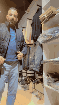 قمصلة نفخ متوفر بلون الاسود واللون زيتوني قياس L XL X2L X3L خامة حلوة ...