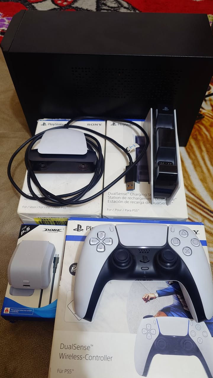 ملحقات بلي 5
يو بي اس nexxt حجم 3000 استخدام شهر السعر 85
جوستك بلي 5 اختد الجديدة شرط 75
شاحن جوستكات اصلي السعر 25
شاحن طوارء سوني 5 السعر 25
كامرا سوني 5 السعر 25 
العنوان بغداد اي استفسار عالرقم ***********
