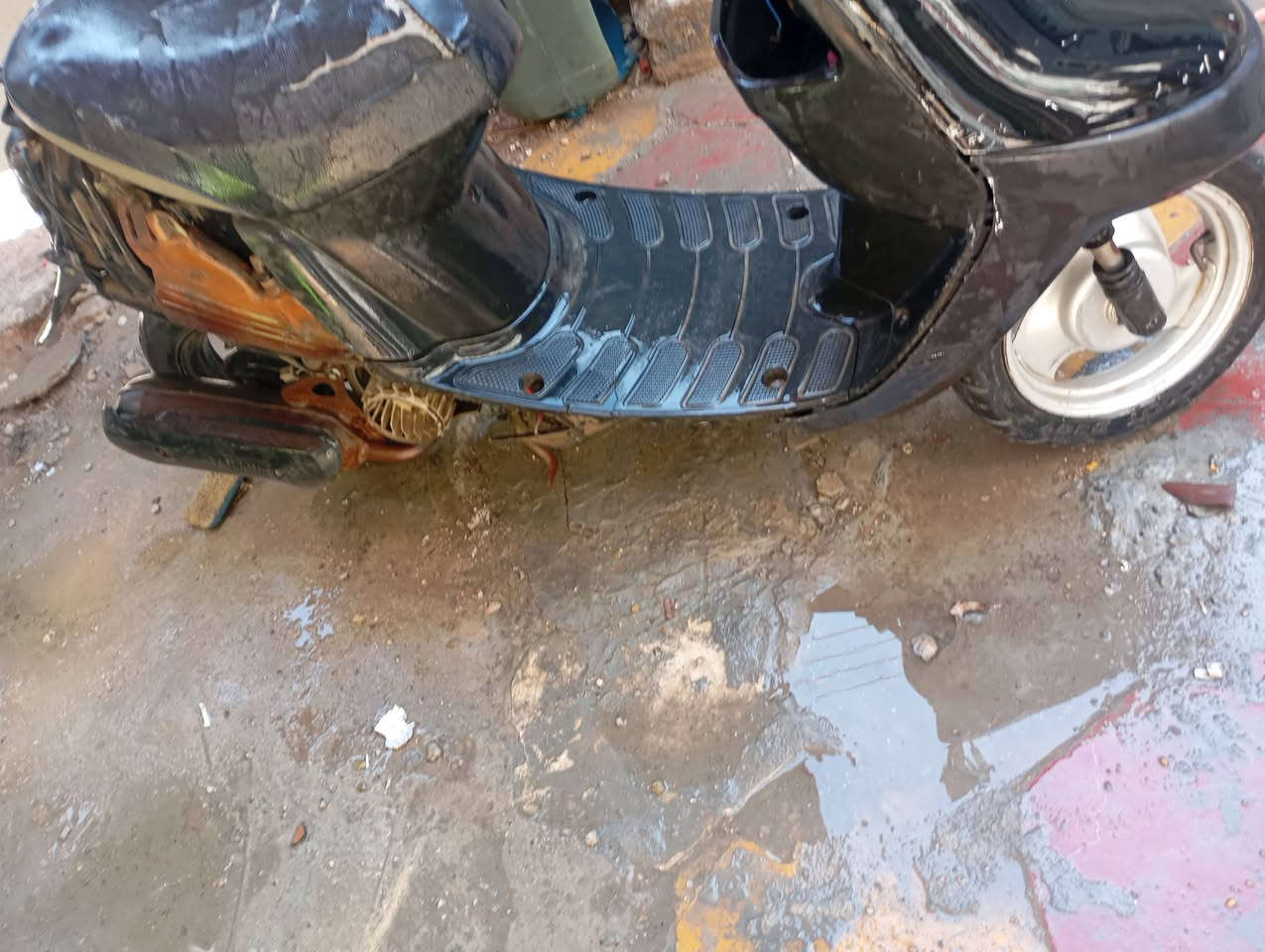 قره الكتابه وطب للمنشور سلام عليكم دراجه بطه للبيع دراجه نضيفه بس صالي شهرين تاركه طافيه دراجه غرضه كله كامله كله من ال أ لل يشكو شي مامشدود موجود شوف الصوره قبل لافصخه موجوده شوف نصبته سعر 100وبيه مجال حك الجيه هاذه رقمي ***********
