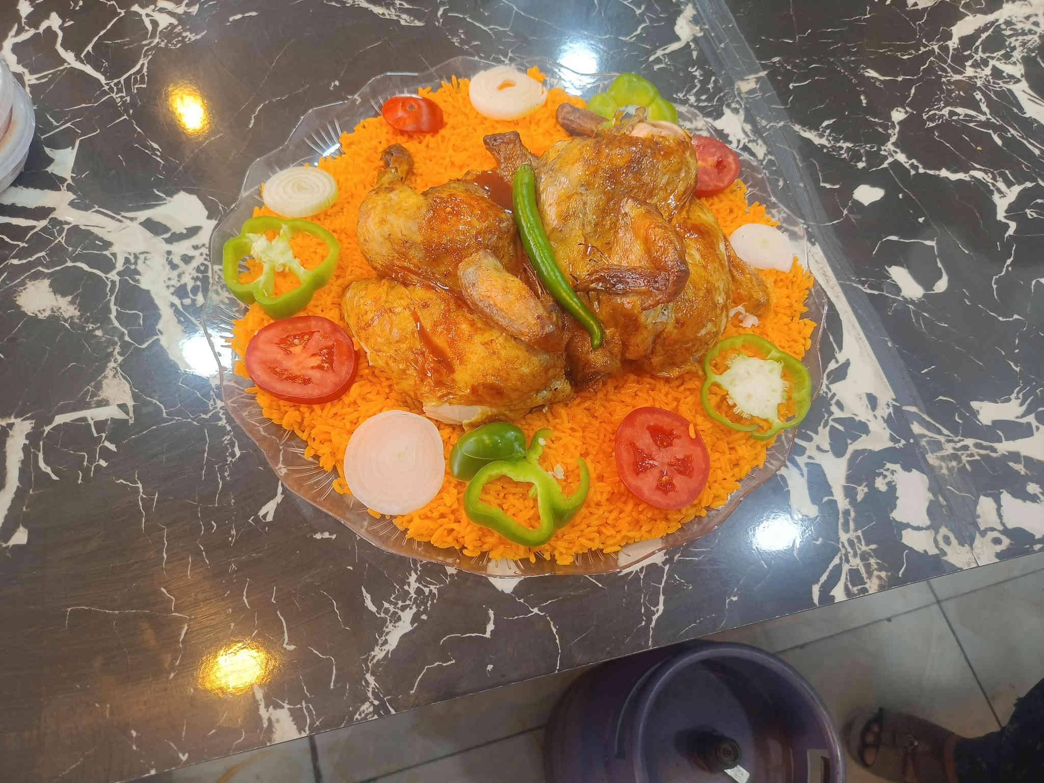 هلآ وسهلا بزبائننا الكرام مثل ما عودناكم على كلما هوه جديد يوجد لدينا دجاج ذبح عراقي على التمن ومرق وخبز ومقبلات وببسي كبير  السعر 10الاف يوجد لدينا خدمه توصيل  *********** مستعدون لتجهيز كافت المناسبات
