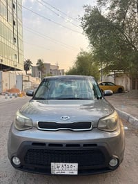 كيا صول امريكي (2015). لون رصاصي فيلي.  صور الحادث بامريكا موجودة كلين...