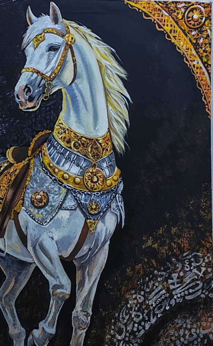 من أعمالي لوحه تجمع بين أصالة الخيل العربي  والخط العربي العريق  في لوحه واحده  الحجم 120سم الطول
100سم العرض


**إذا كنت صاحب هذا الإعلان وتريد حذفه لأي سبب، رجاءا أرسل رسالة إلى الدعم الفني**