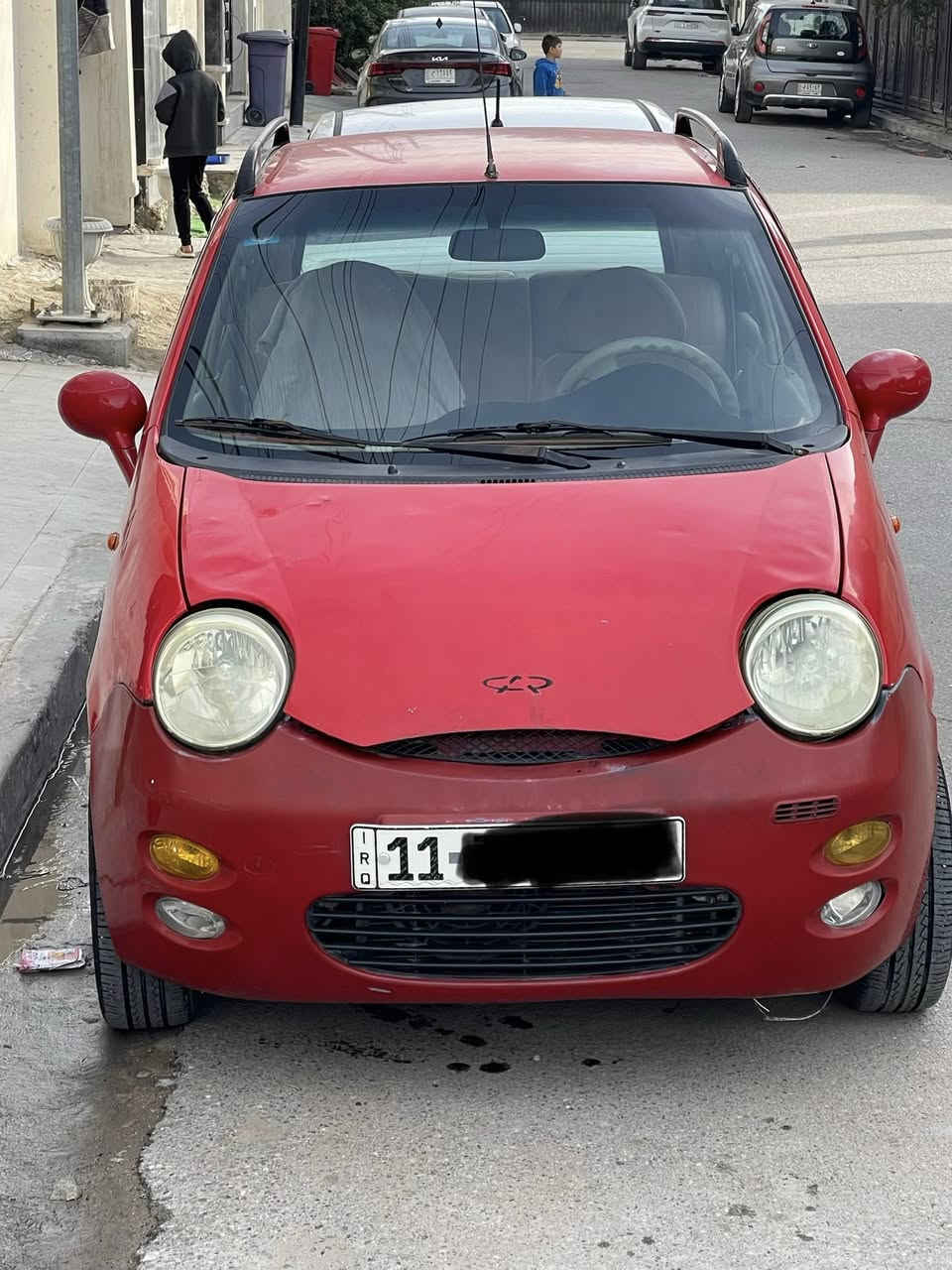 كيوكيو مديل2011رقم بغداد بسمي لون احمر تخم تاير جديد ويل كب باتري جديد مكينة 4بستم المكينة بيه تبخير ابيعلك كايمه السعر 25 وبيه مجال شي كلش بصيط بغداد السيديه ***********
