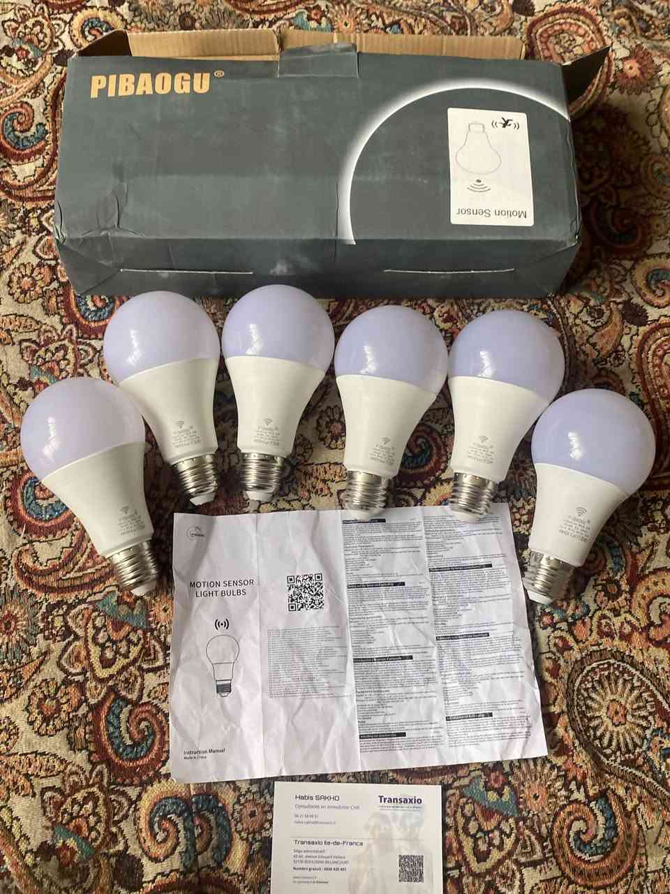 6 قطع 20 W واط ماركة بي مستشعر حركة
توصيل جميع محافظات العراق


**إذا كنت صاحب هذا الإعلان وتريد حذفه لأي سبب، رجاءا أرسل رسالة إلى الدعم الفني**