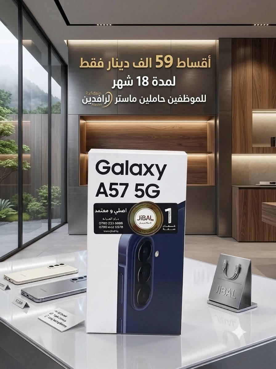 📱✨ مركز ماريا للاتصالات ✨📱
🔥 عرض التقسيط لمدة 18 شهر 🔥
متوفر أحدث الموبايلات الأصلية ضمان  معتمد 

📍 سامراء - حي العرموشية - قرب سوق الذهب
مقابل قتيبة الدوش وثوب البادية 
📞 ***********
