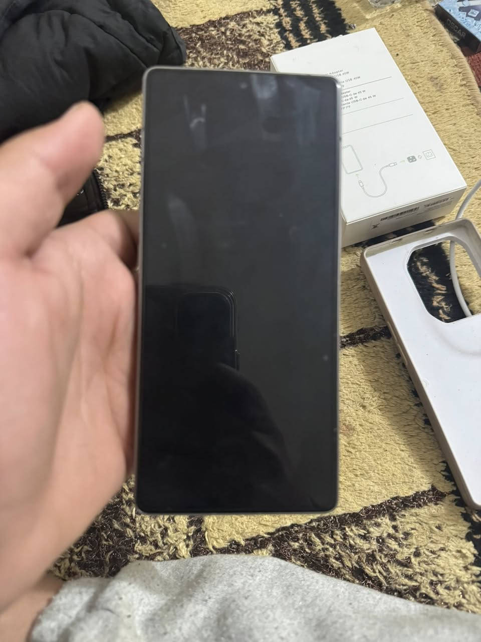 سلام عليكم اخوان انفنكس نوت ٥٠ برو بلاص فايف جي الجهاز نضيف وجديد ماصارلي هواي من أخذته بطاريته ٥٢٠٠ 
شحن سريع ١٠٠ واط يدعم ١٢٠ فريم بالبوبجي 
سعره ٤٢٥ ألف وبي مجال بسيط 
متوفر رصيد و واتساب ***********
