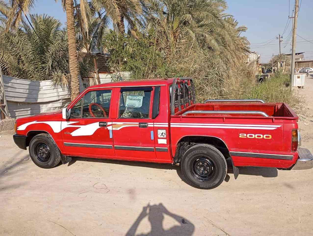 سلام عليكم مستوبيشي موديل 2000 مكينه ونجي ٦ كير عادي تبريد حداده تخم تاير جاهزه شاشه كامره حساسات سنويه منتهيه بشهر ١٢ اريده 57 وبيه مجال***********
