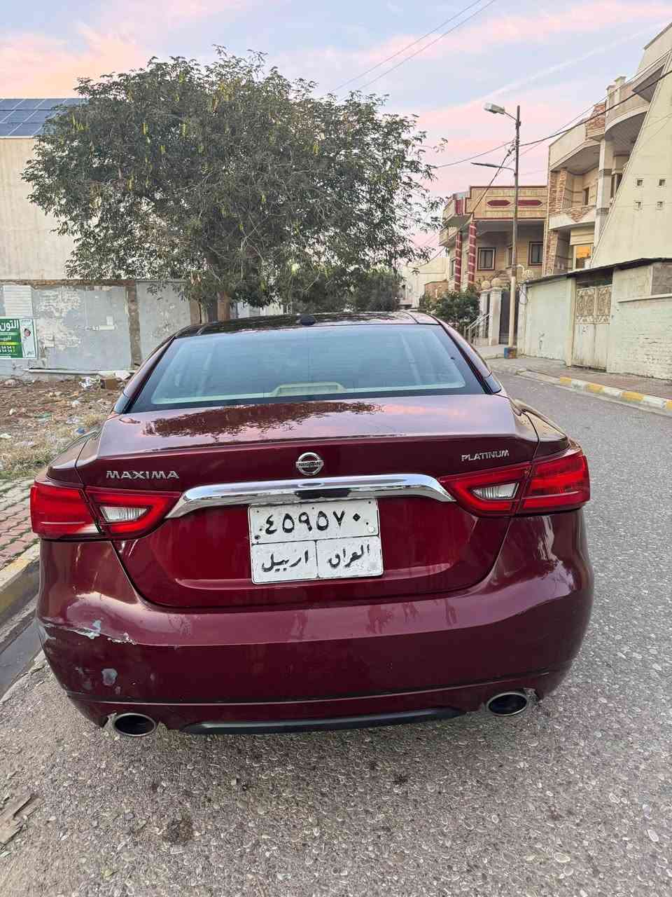 #بيع مستعجل
#السعر 109 ومجال
نيسان #ماكزيما 2016 بلاتينيوم
فول مواصفات
دواخل بيجي
بيها خمس قطع صبغ بدون دواخل بدون ايرباك
رقم الشاصي
1N4AA6AP1GC380531
ماشي 150 كم
گير محرك تبريد تحويل غرامة شرط
العنوان كركوك
اني فقط ناشر
للاستفسار 
اتصال و واتساب *********** كركوك, العراق
