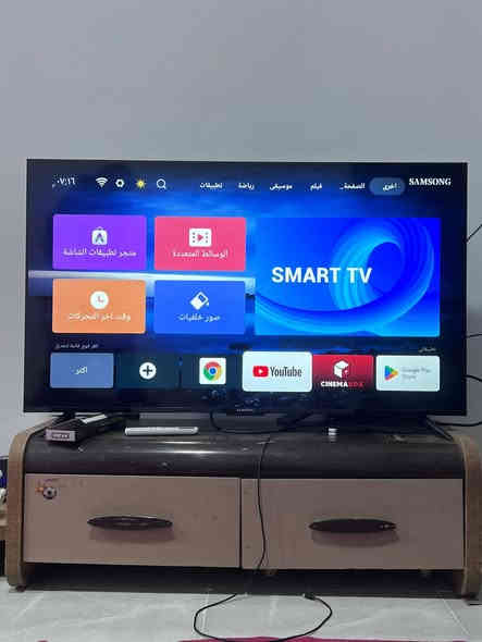 شاشه سامسونك حجم ٦٠ مستخدمه ٥ ايام للبيع سعر ٢٧٥ وبيها مجال   والرقم ***********٢
